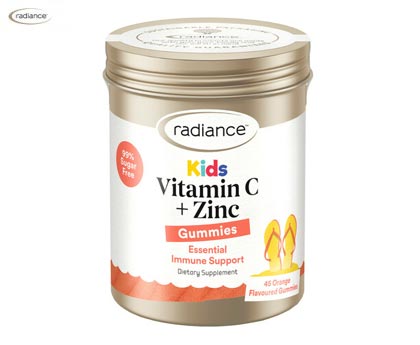 Radiance 儿童维生素C+锌软糖 橙子味 45粒